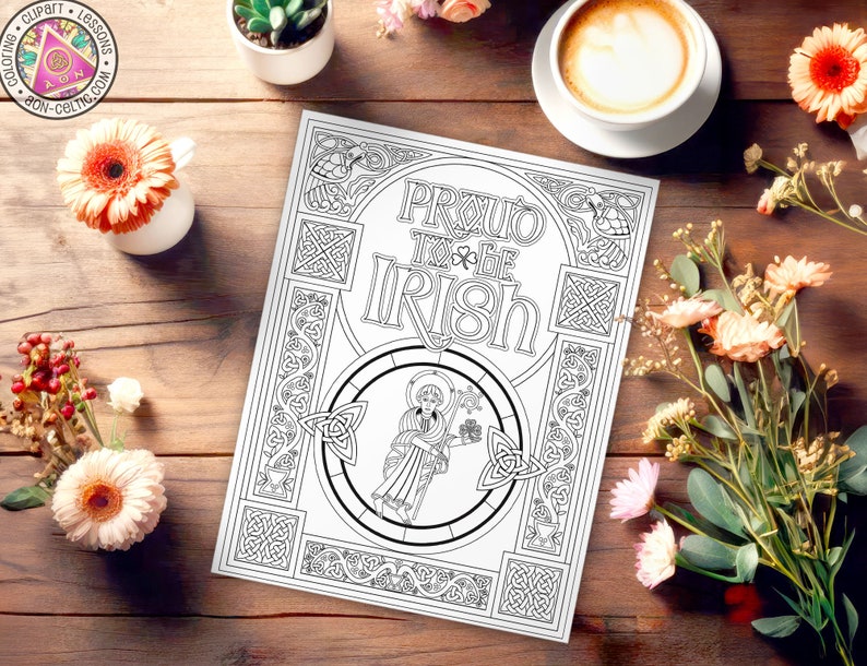 a coloring book sitting on top of a wooden table