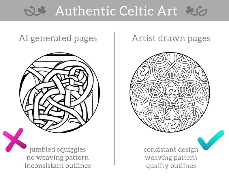two different types of celtic art