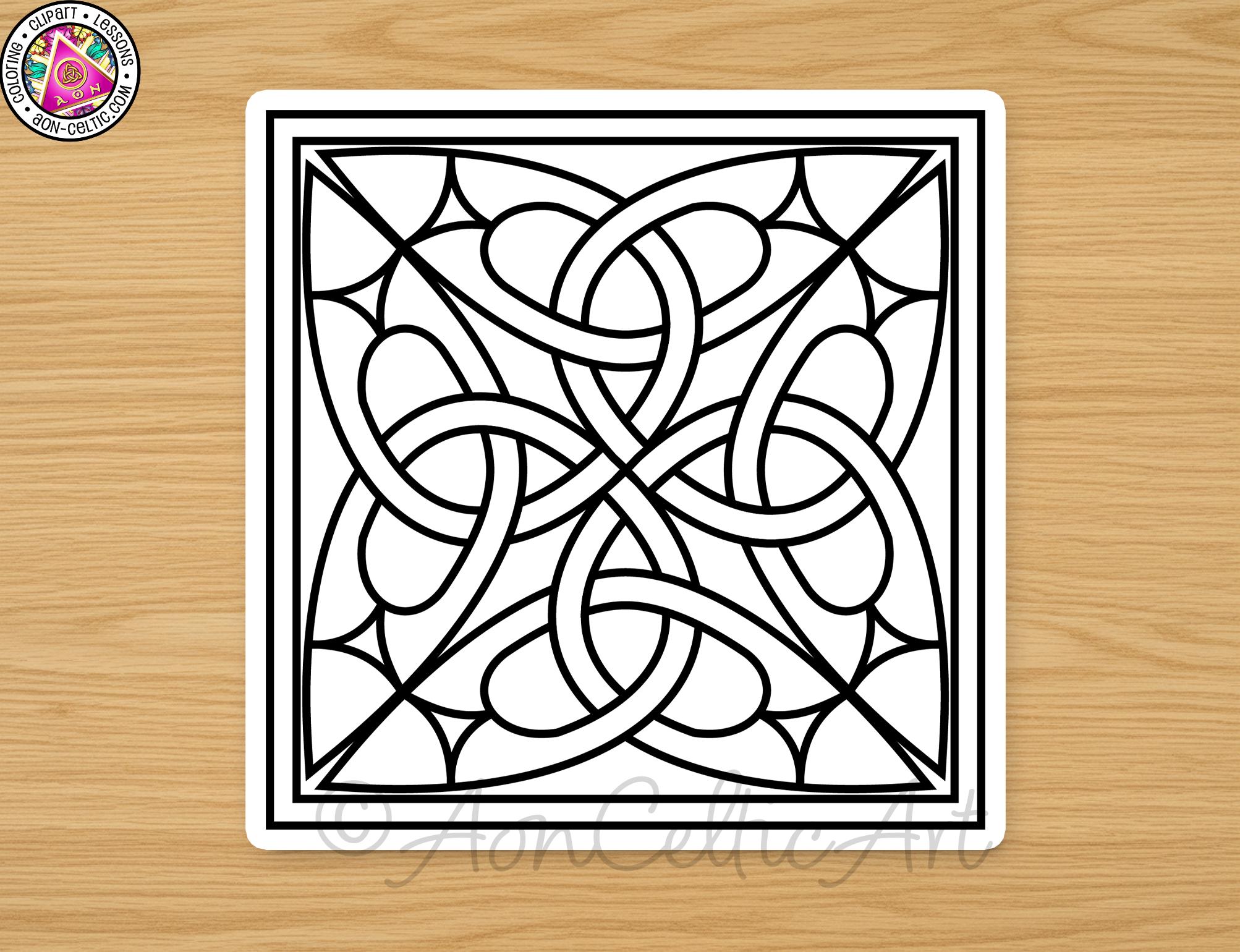 Celtic Knot Sticker: Traditional Inspired Art (black Vinyl) - Etsy