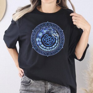 St Patricks Day | Celtic Ouroboros Tee - Modern Art, Ring-Spun Cotton, Unisex, Pre-Shrunk