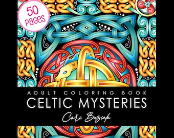 CELTIC Mysteries -- 50pg ebook, Meditation Coloring Book