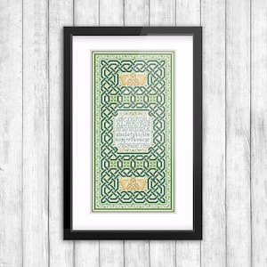 Kreuzstichmuster - Emerald Isle Sampler, irisches Geschenk, Stickerei, Kreuzstichmuster, Kreuzstichmuster, Hochzeitsgeschenk