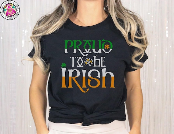 Shamrock Print Shirt, Traditional Irish Colors | Bella Canvas 3001 | Unisex Cotton Tee | St Patricks Day