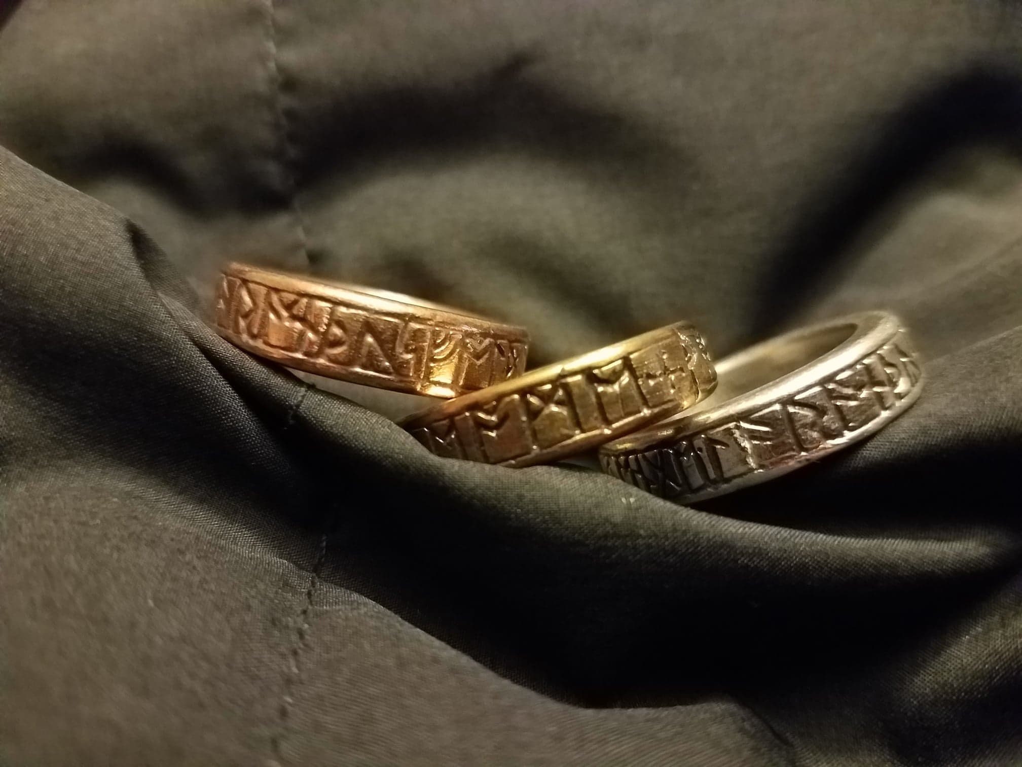 Rune Ring Anglo saxon Kingmoor Ring inspired Etsy