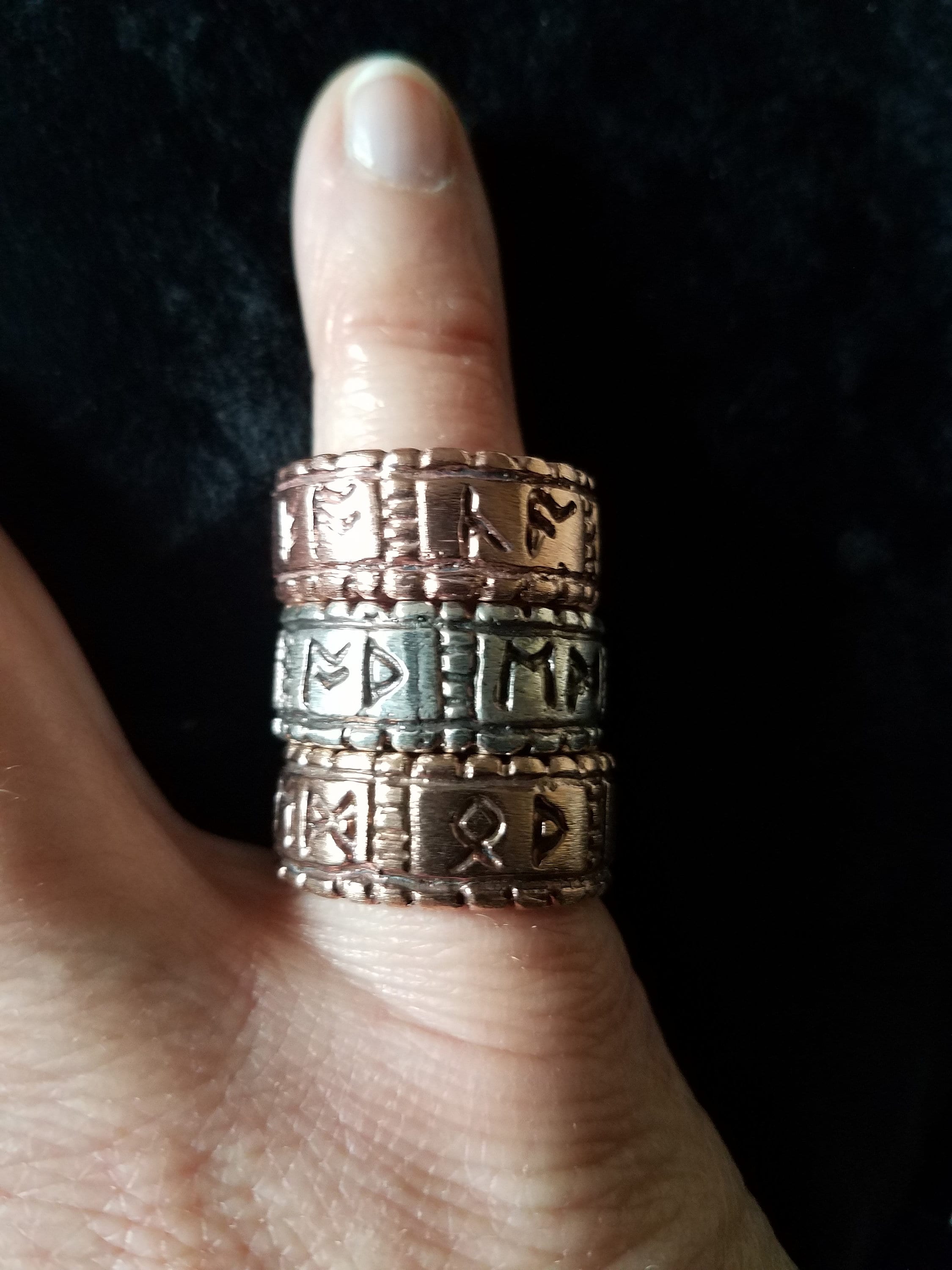 Cake or Death Anglo-saxon Rune Ring - Etsy