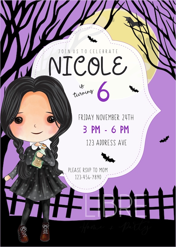 Wednesday Addams Party Ideas & FREE Printables