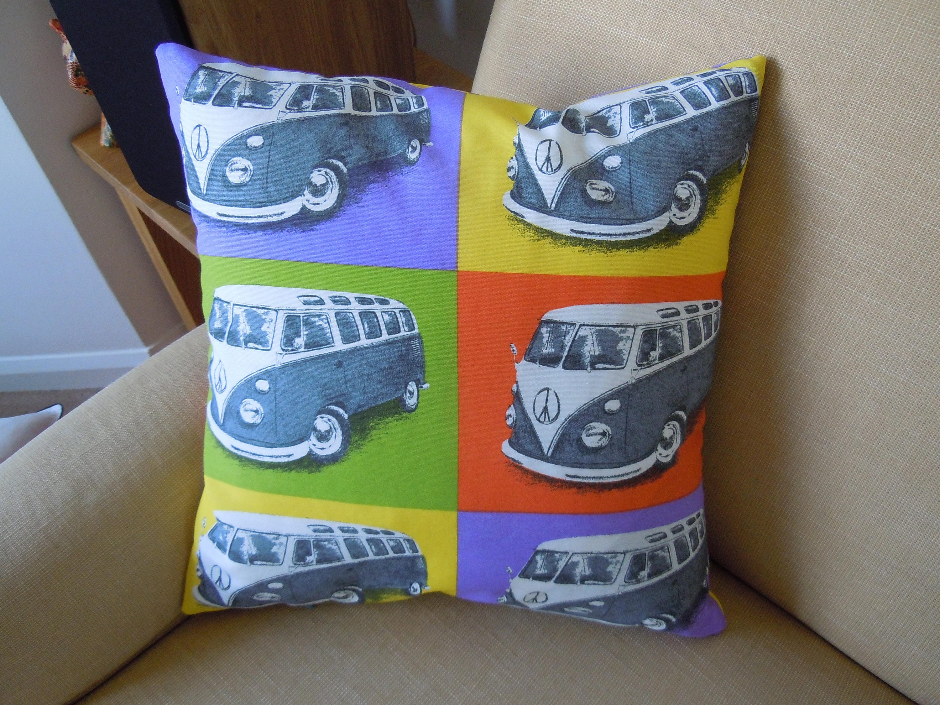 Camper Van Cushion Cushions Cushion Cover Vintage Look Etsy Ireland