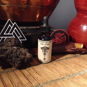 Spagyrische Nord-Wild-Chaga Doppelextrakt-Tinktur (1 oz, 2 oz, 4 oz)