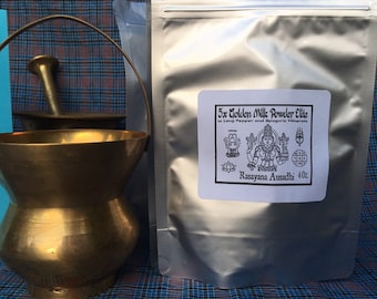 5x Golden Milk Powder Elite with Long Pepper and Spagyric Minerals (4oz) Rasayana Ausadhi