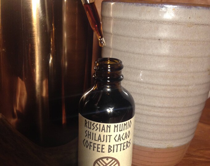 Russian Mumio Shilajit Cacao Coffee Bitters 2oz., Coffee Flavor, Coffee