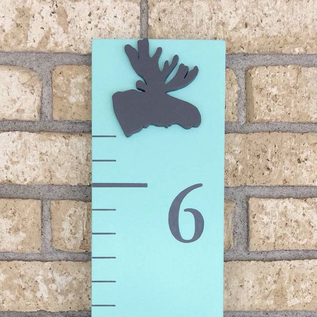 Moose Growth Chart / Measuring Ruler - Etsy