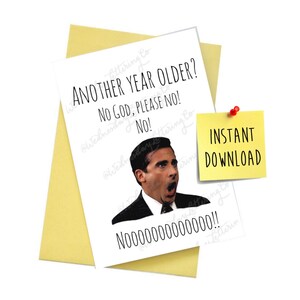 The Office Geburtstagskarte, druckbare Karte, Michael Scott Zitat, Michael Scott Meme, The Office Geschenk, Michael Scott, The Office Fan