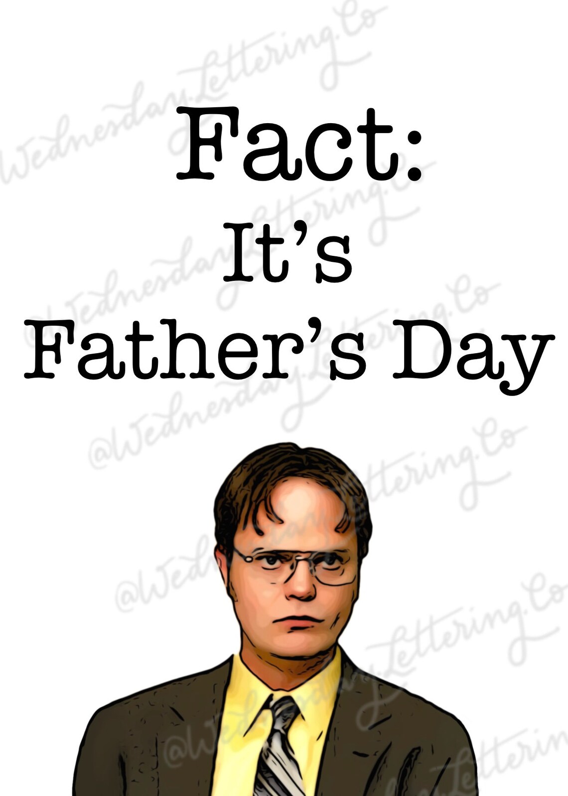 The Office Fathers Day Card Printable Card Office Dwight Etsy