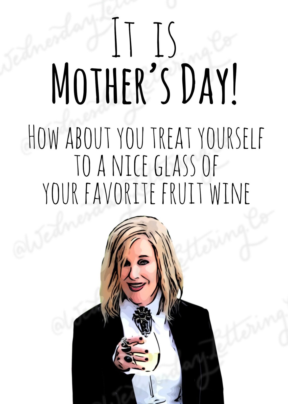 Schitts Creek Mother's Day Card Printable Card Moira Etsy