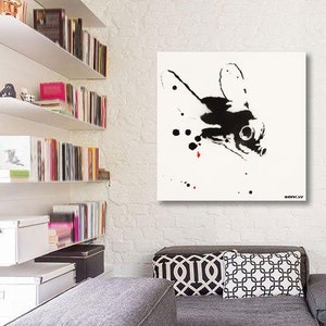 Banksy Graffiti Mosquito, Extra Large Wall Art Metal Print, Street Art, Photo on Metal, Modern Grunge Style Art for Home, Office, Loft