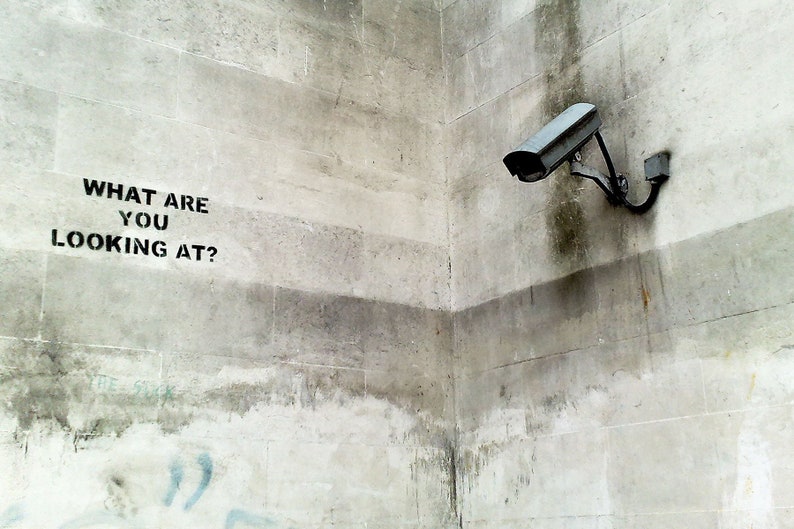 Banksy What Are You Looking At Security CCTV Camera Street - Etsy