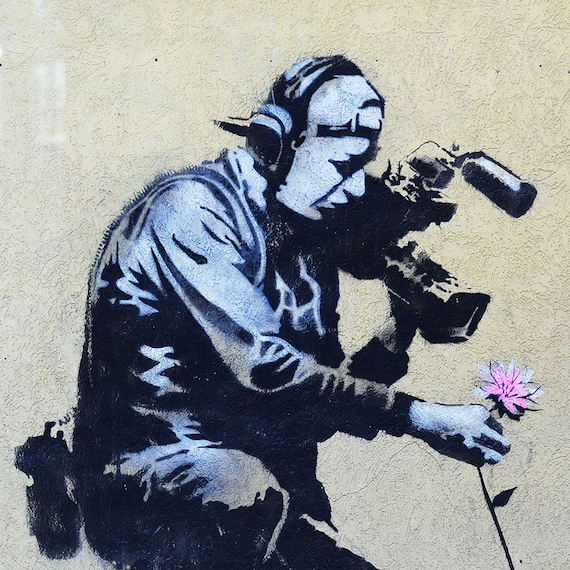 McApe Man Poster, Banksy Street Art Poster