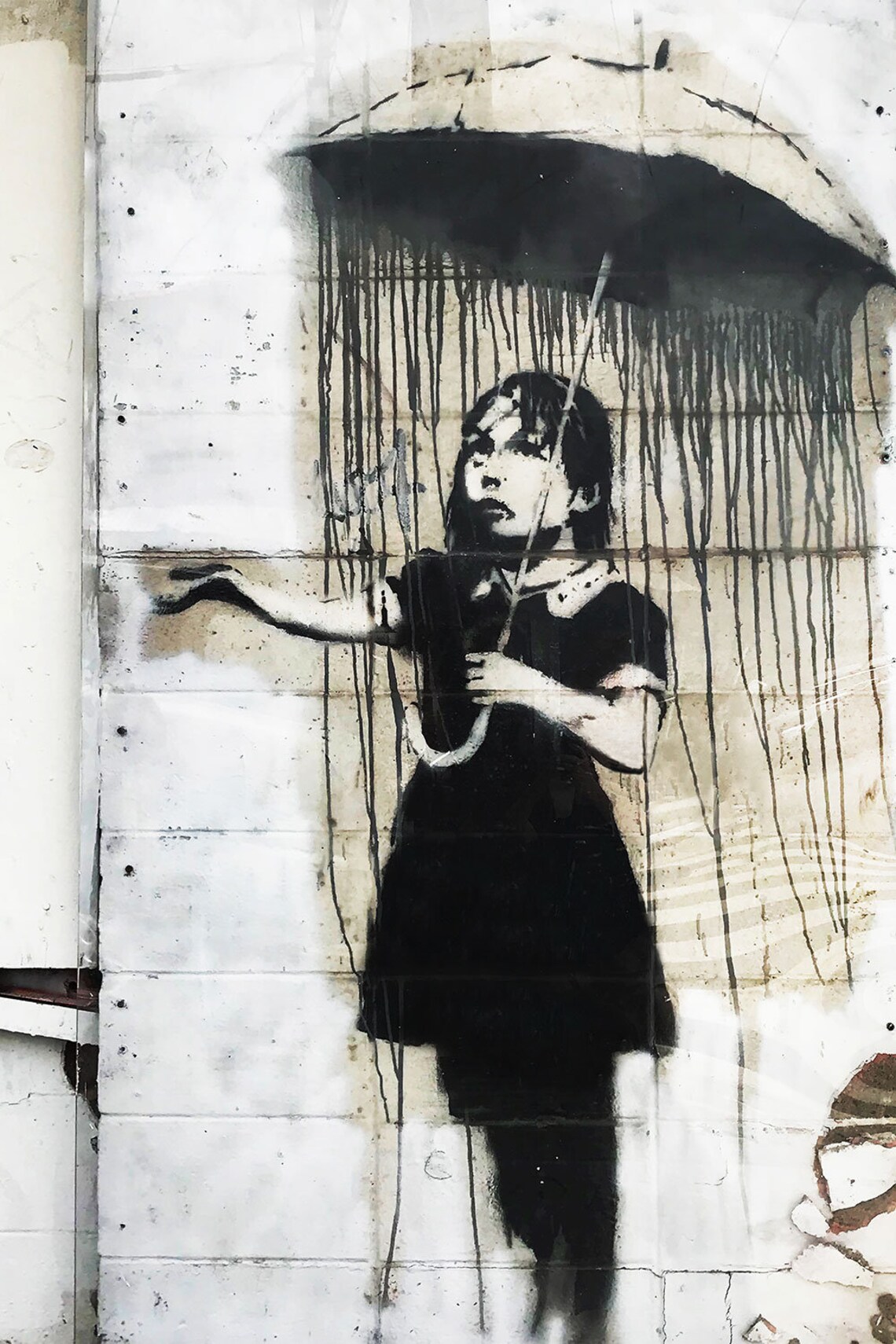 Banksy Graffiti Umbrella Girl Extra Large Wall Art Metal Etsy