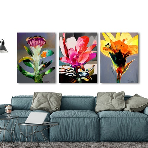 Victor Tkachenko Flower, Abstract Contemporary Art, Extra Large