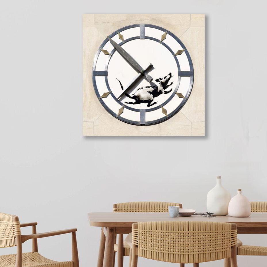 Banksy Clock - Etsy