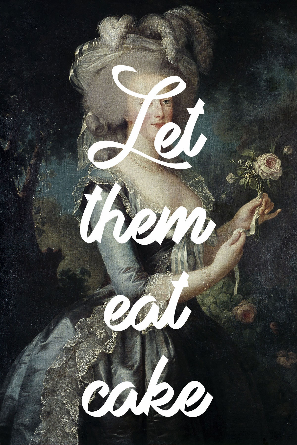 Marie Quote Let Them Eat Cake Altered Wall Metal Etsy