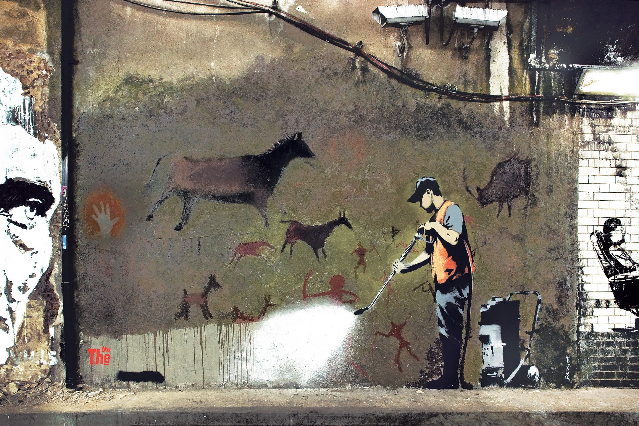 Banksy Graffiti Removal Graffiti Street Art Extra Large Etsy