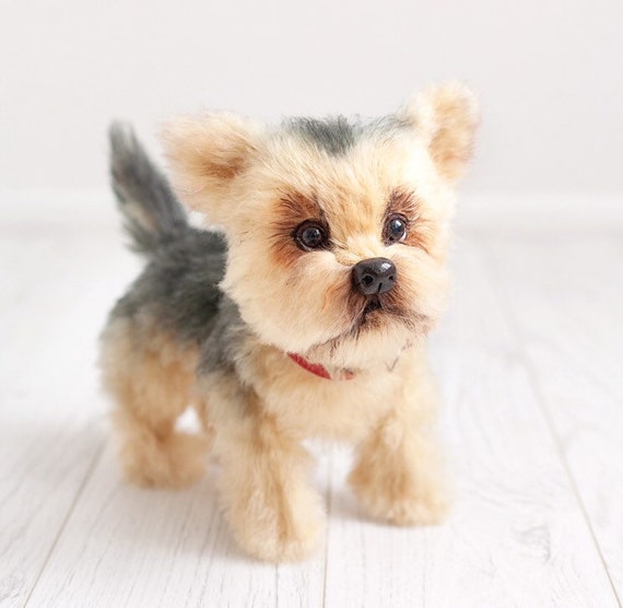 stuffed yorkie puppy