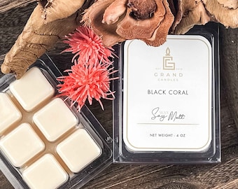 Black Coral Scented Soy Wax Melts for Home Fragrance