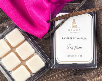 Raspberry Vanilla Soy Wax Melt - The Ultimate Fragrance Experience - Scented Soy Wax Tart