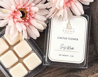 Cactus Flower Soy Wax Melt | Refreshing Cactus Scented Soy Wax Melt