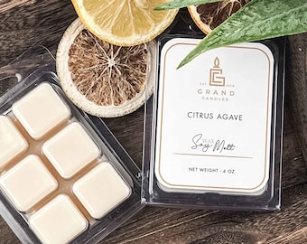 Refresh Your Space with Citrus Agave Soy Wax Melts | Eco-Friendly Aromatherapy Wax Melts