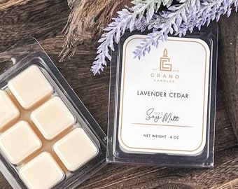 Lavender Cedar Soy Wax Melts - Take The Stress Away with our Scented Soy Wax Melts