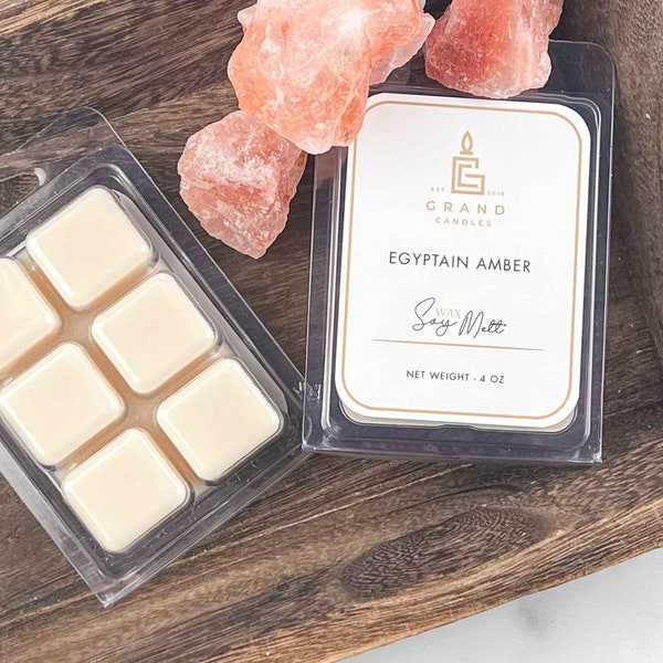Exotic Egyptian Amber Soy Wax Melts - Handcrafted with Natural Soy Wax Melt