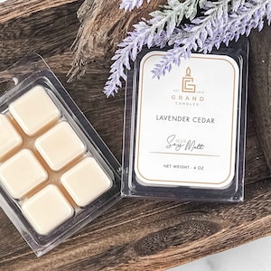 Lavender Cedar Soy Wax Melts - Nehmen Sie den Stress mit unseren duftenden Sojawachs Melts ab