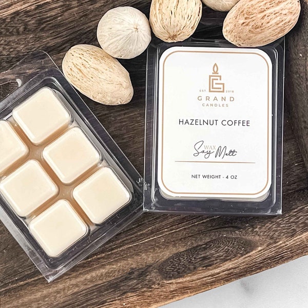 Hazelnut Coffee Soy Wax Melts  - Try our Handmade Wax Melts to Freshen Up Your Home