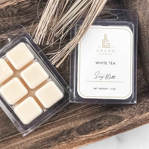 White Tea Soy Wax Melt - Handmade Aromatherapy Home Fragrance | Scented Wax Tart