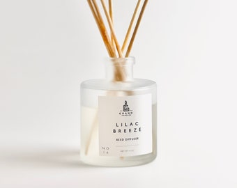 Lilac Breeze Reed Diffuser, Home Fragrance, Housewarming Gift, Aromatherapy Oil Diffuser, Spring Scent, Floral Reed Diffuser