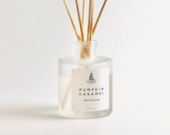 Pumpkin Caramel Reed Diffuser, Home Diffuser, Fragrance Diffuser, Oil Diffuser, Room Diffuser, Home Fragrance, Fall Scent