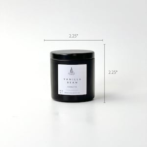 Vanilla Bean Soy Candle - VANILLA - MINI - BLK Grand Candles