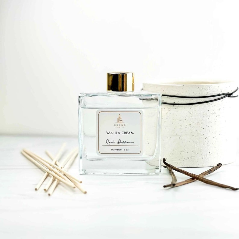 Vanilla Cream Reed Diffuser Grand Candles LLC