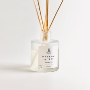 Oakmoss Amber Reed Diffuser | Long-Lasting Home Fragrance | Non-Toxic & Eco-Friendly | Luxury Aromatherapy Gift