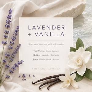 Lavendel + Vanilj doftdiffusor, Lavendel doftdiffusor, Vanilj rumsdiffusor, Flamlös hemdoft, Avkopplande rumsdoft