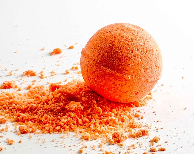 Luxurious Saffron Santal Bath Bomb for Ultimate Relaxation | All Natural Bath Fizzy