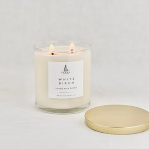 White Birch Soy Candle, Aromatherapy Candle, Vegan Candle, Natural Soy Wax, Hand-Poured, Handmade, Christmas Gift, Anniversary Gift