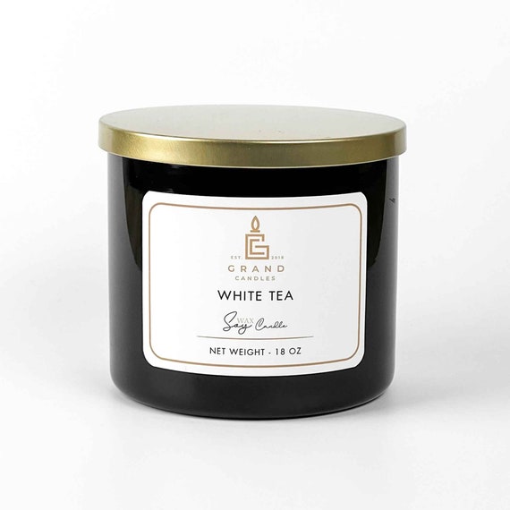 Buy Soy Wax Candle Handmade Soy Candle White Tea Scented Soy Candle  Refreshing Home Fragrance Online in India 