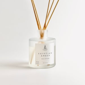 Egyptian Amber Reed Diffuser, Relaxing Spa Room Fragrance, Reed Diffuser Oil, Scented Oil Diffuser, Amber Scented Reed Sticks