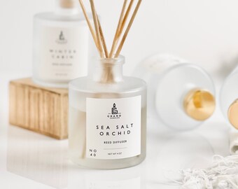 Sea Salt Orchid Reed Diffuser Aromatherapy Diffuser Essential - Main Image
