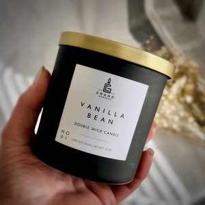Vanilla Soy Candle - Scented Vanilla Candle - Handmade Soy Candle