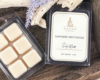 Serene Dreams: Lavender Driftwood Soy Wax Melt - Aromatherapy Home Fragrance