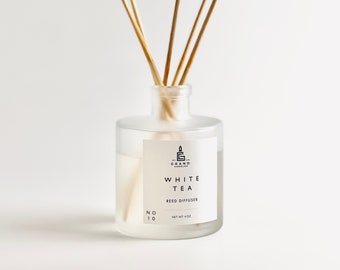 White Tea Reed Diffuser | Essential Oil Diffuser |  Home Fragrance and Aromatherapy